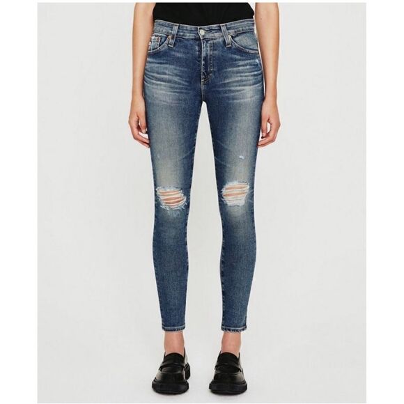 AG Adriano Goldschmied Farrah High-Rise Skinny Ankle Jean Size 26 - Picture 1 of 11